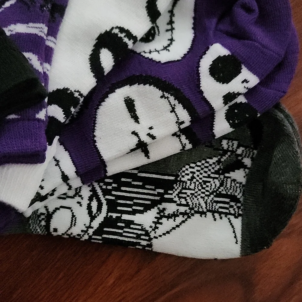 Nightmare Before Christmas Socks Jack & Sally No Show Shoe size 4-10 NEW